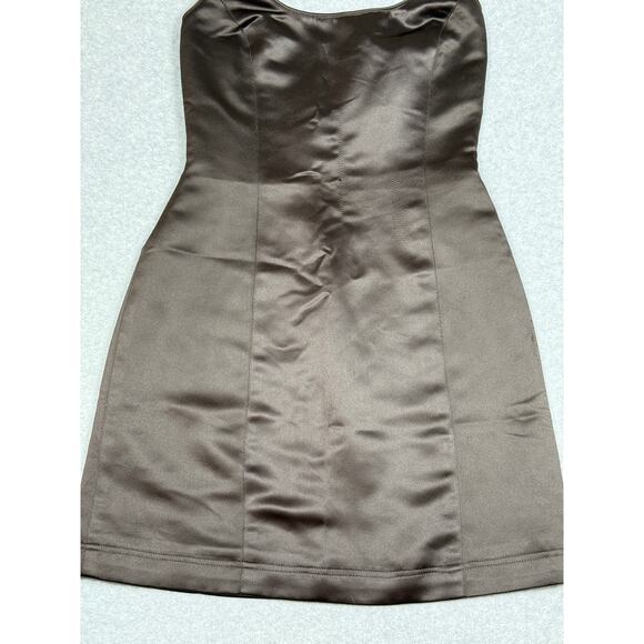 Vintage Geronimo by Stephen Digeronimo Womens Size 4 Brown Halter Mini Dress - Picture 14 of 15